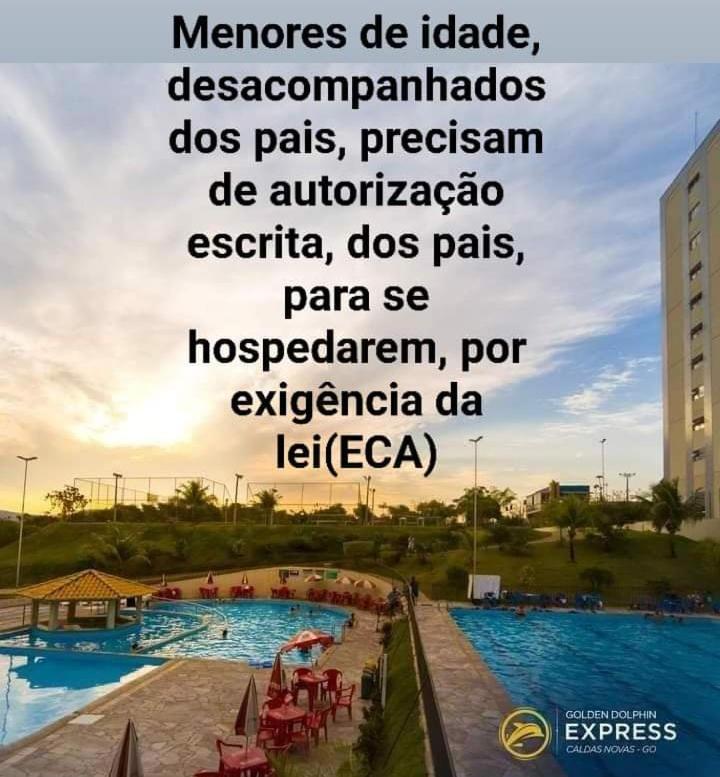 Golden Dolphin Express 5Pessoas Mais 1 Crianca Ate 5 Anos Com Toalhas E Roupas De Cama,Lencois, Travesseiros E Fronhas E 3 Parques Aquaticos Termais Limpeza Impostos E Taxas Ja Incluso カルダス・ノバス エクステリア 写真